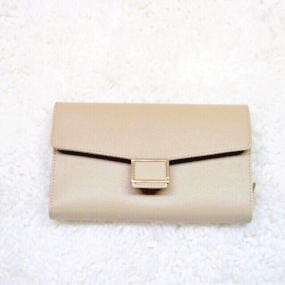 PINK HALEY SILK ELEGANT WOMEN’S WALLET IN TAN - Picture 3 of 4